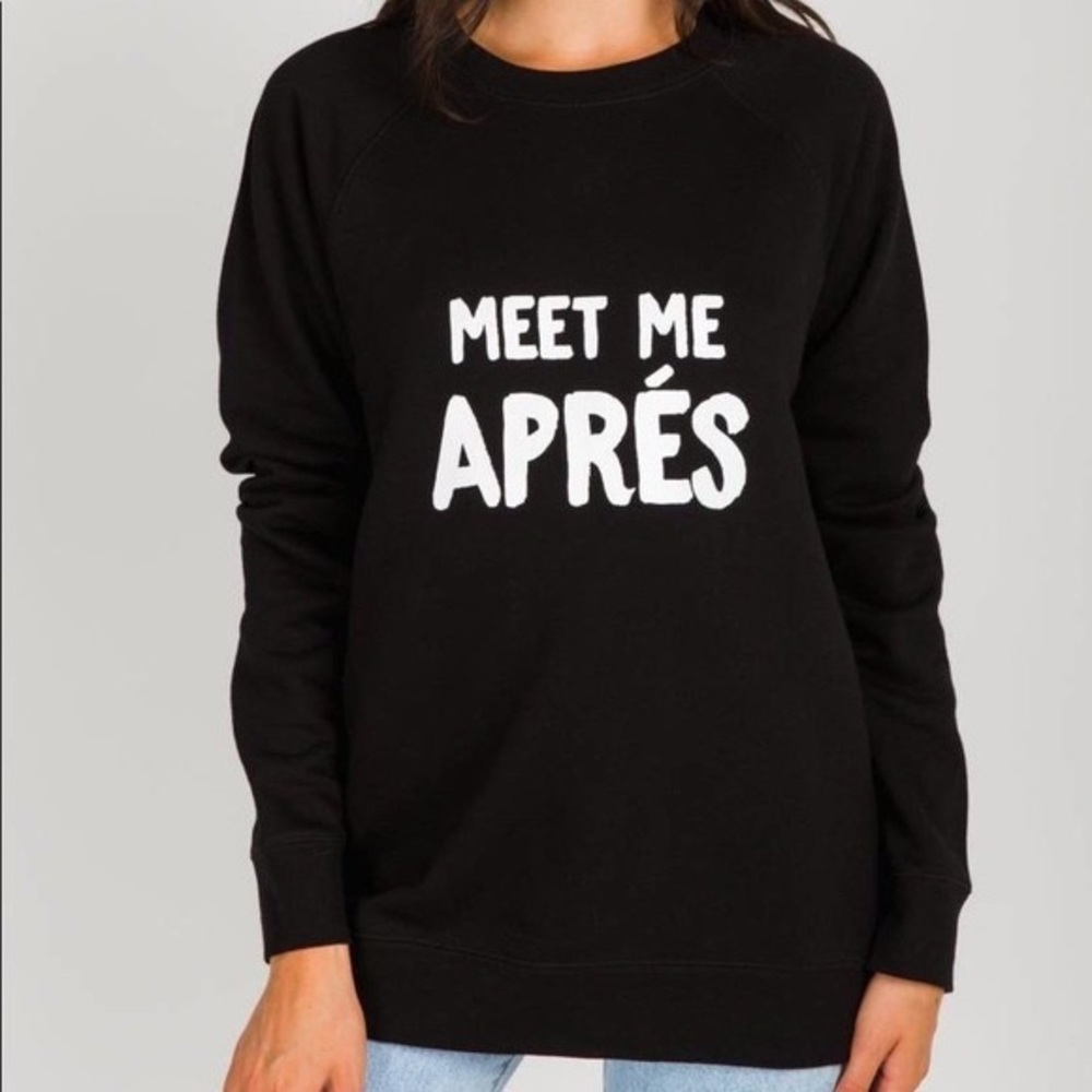 Meet me Apres Brunette the Label Crewneck